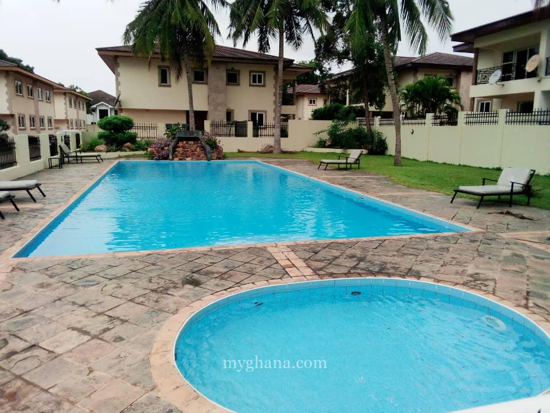 Furnished three bedroom townhouse to let at Cantonments near the US Embassy