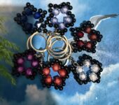 Handmade beaded keychains or keyholders