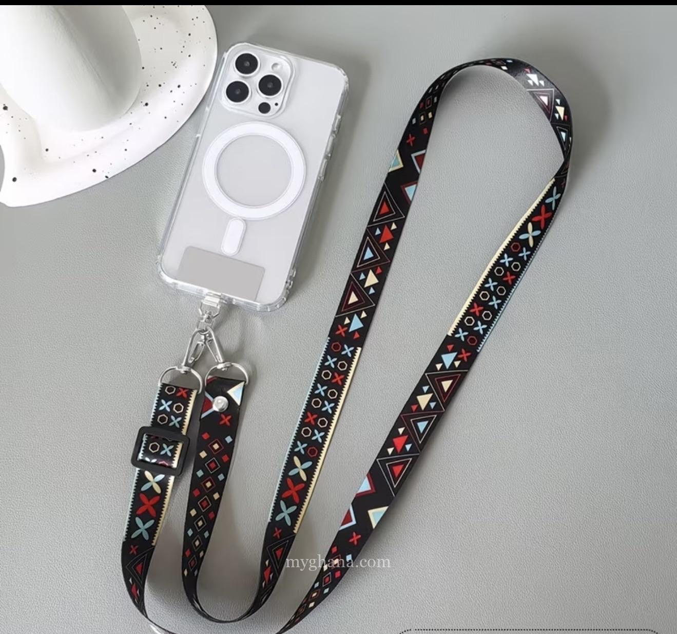 Handmade Beaded crossbody phone lanyard