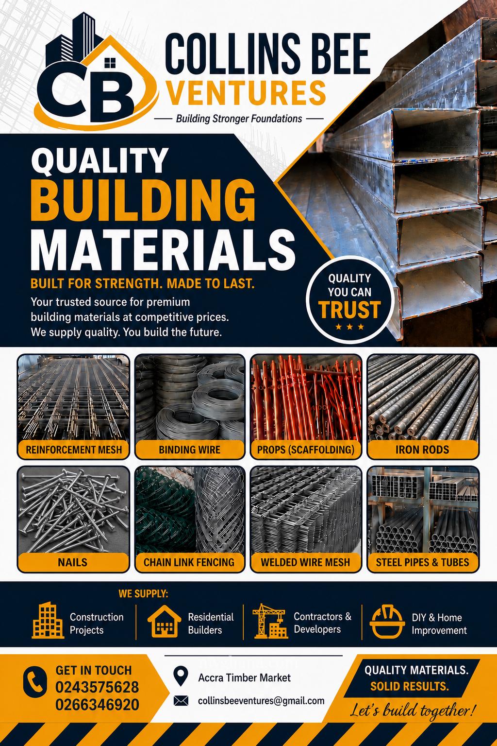 All kinds of building materials