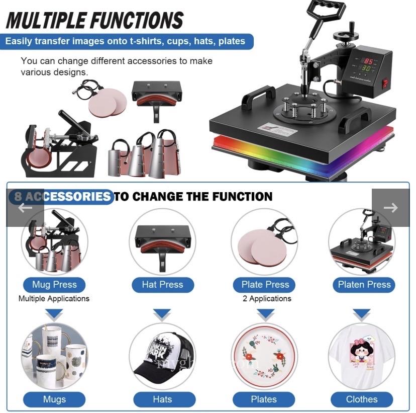 5 in 1 HEAT PRESS MACHINE