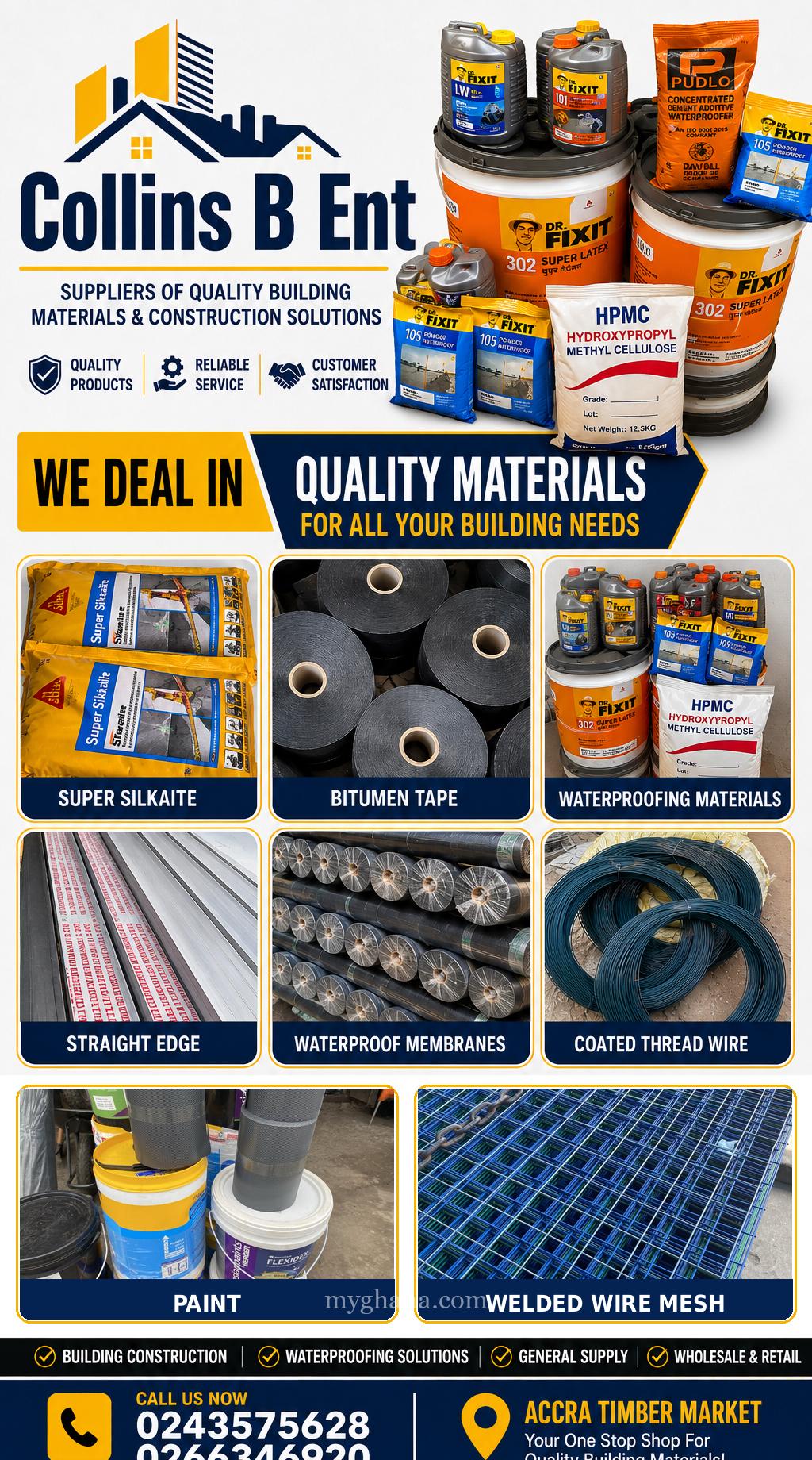 All kinds of building materials