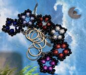 Handmade beaded keychains or keyholders