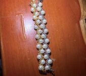 Handmade beaded Pearl bracelet