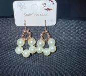 Pearl beaded earrings