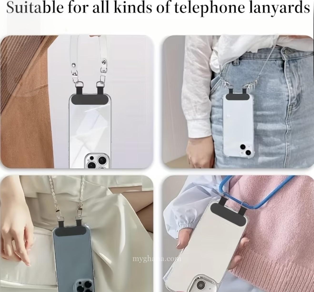 Double head crossbody phone lanyard