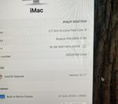 Neat iMac i5 2019 model, 2TB SSD, 16gig Ram, 27inch 5K Retina Screen, 8gig