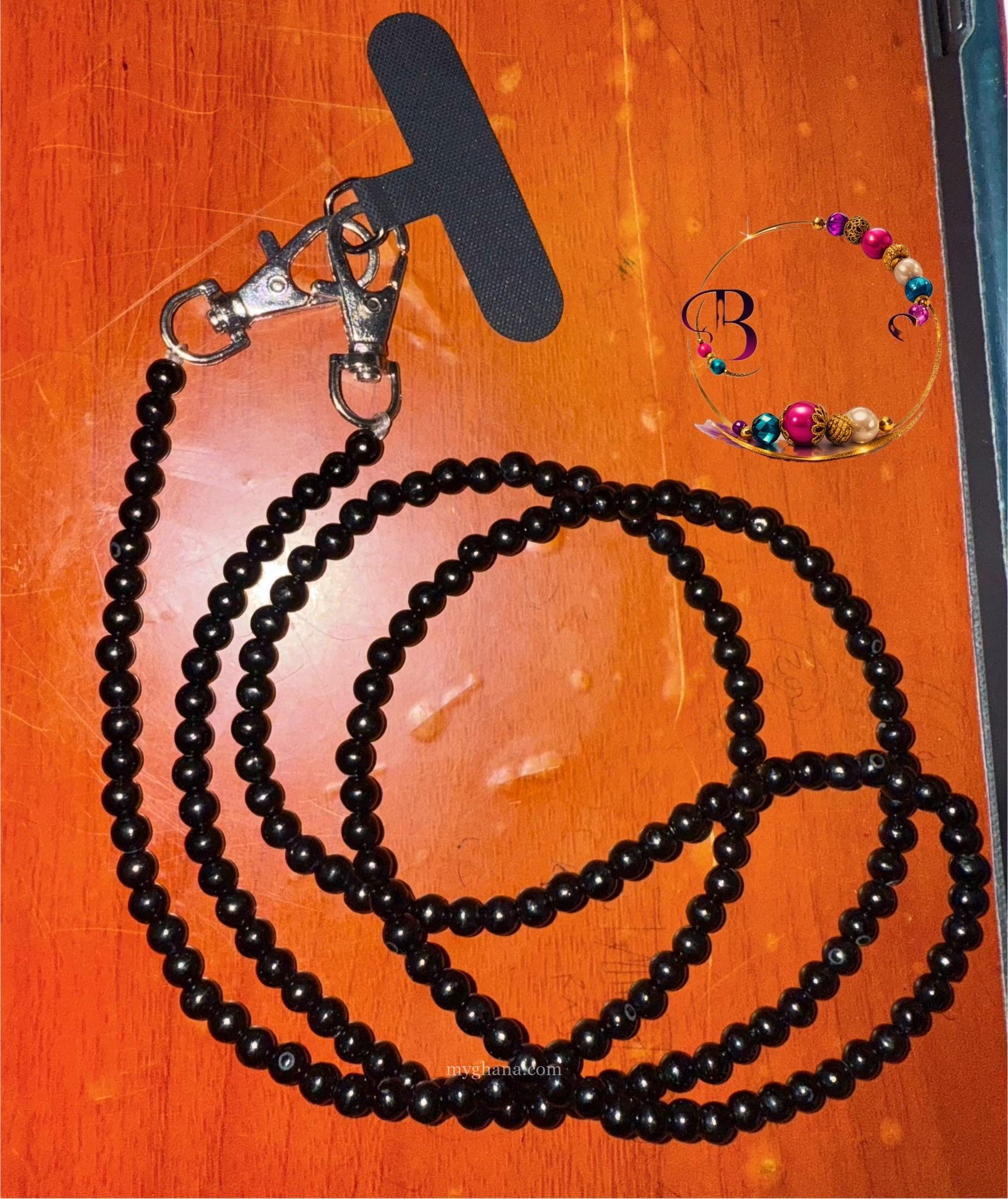 Handmade Beaded crossbody phone lanyard