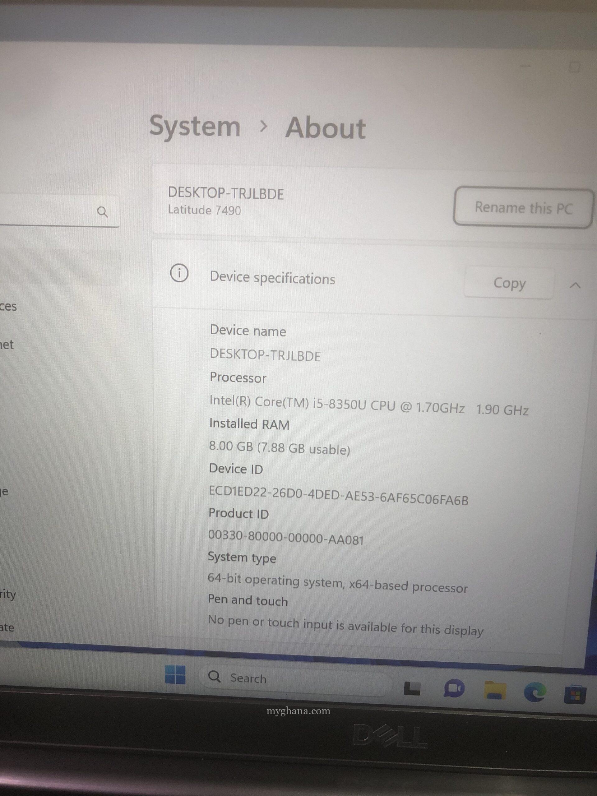 Dell latitude 7490