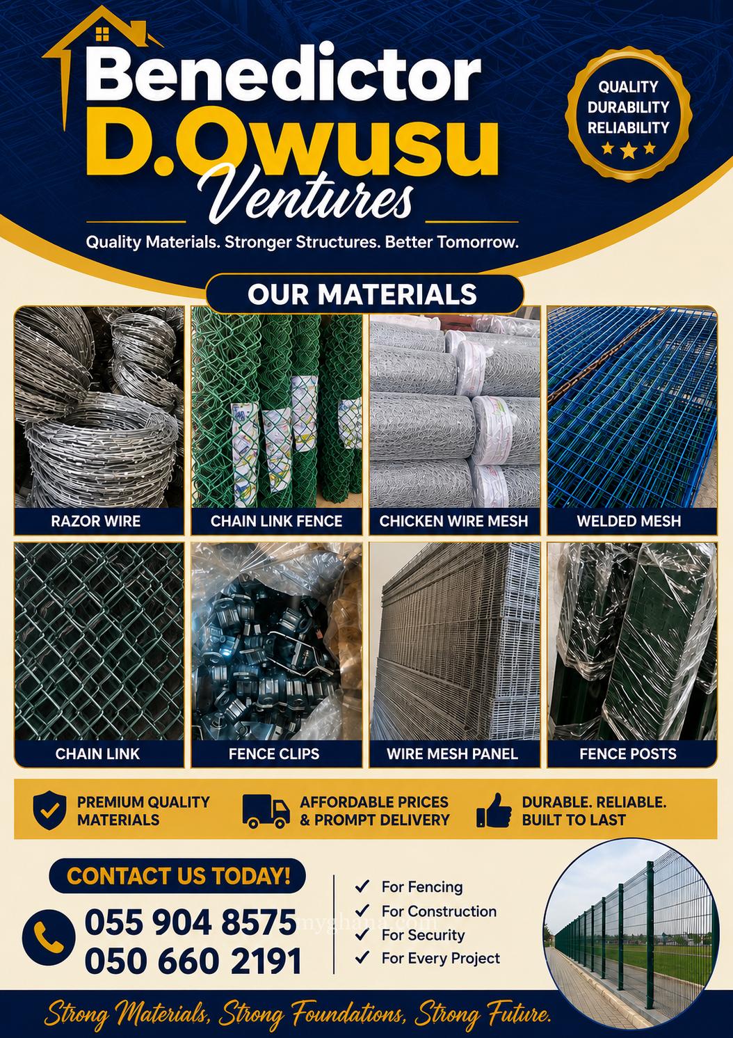 All kinds of building materials
