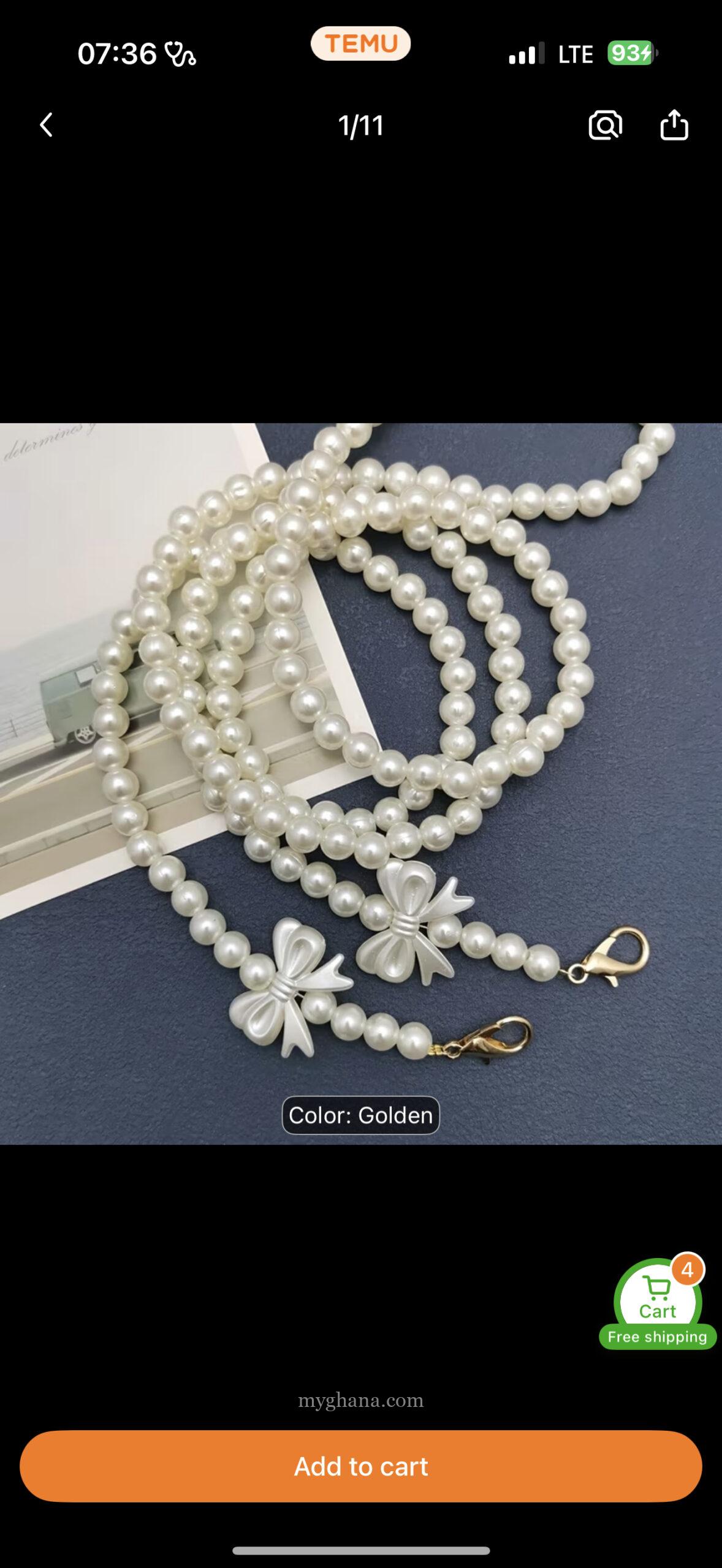 Handmade Beaded crossbody phone lanyard