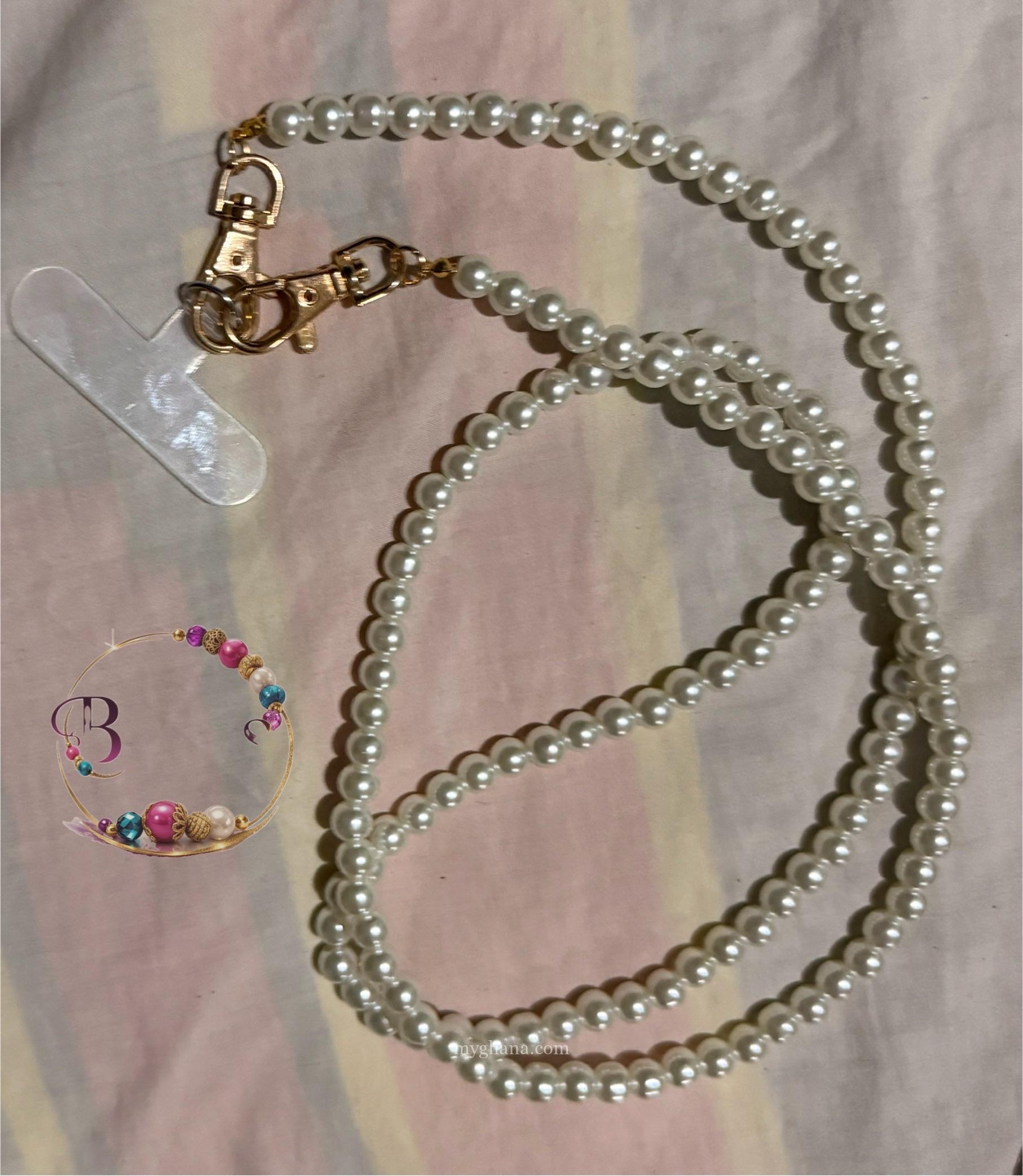 Handmade Beaded crossbody phone lanyard