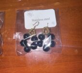 Pearl beaded earrings