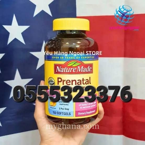 Nature Made Prenatal with Folic Acid + DHA In Ghana