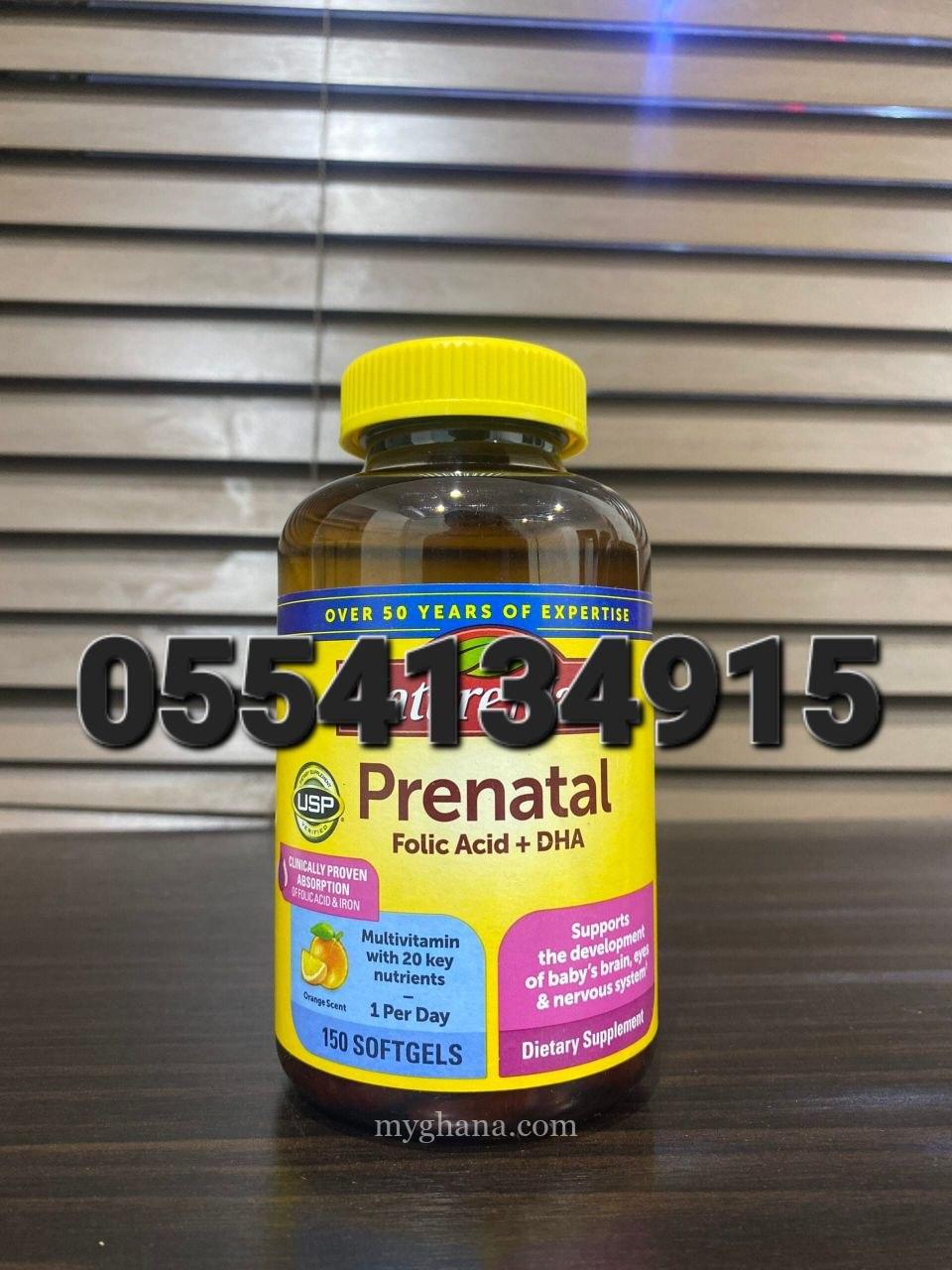 Nature Made Prenatal with Folic Acid + DHA In Ghana