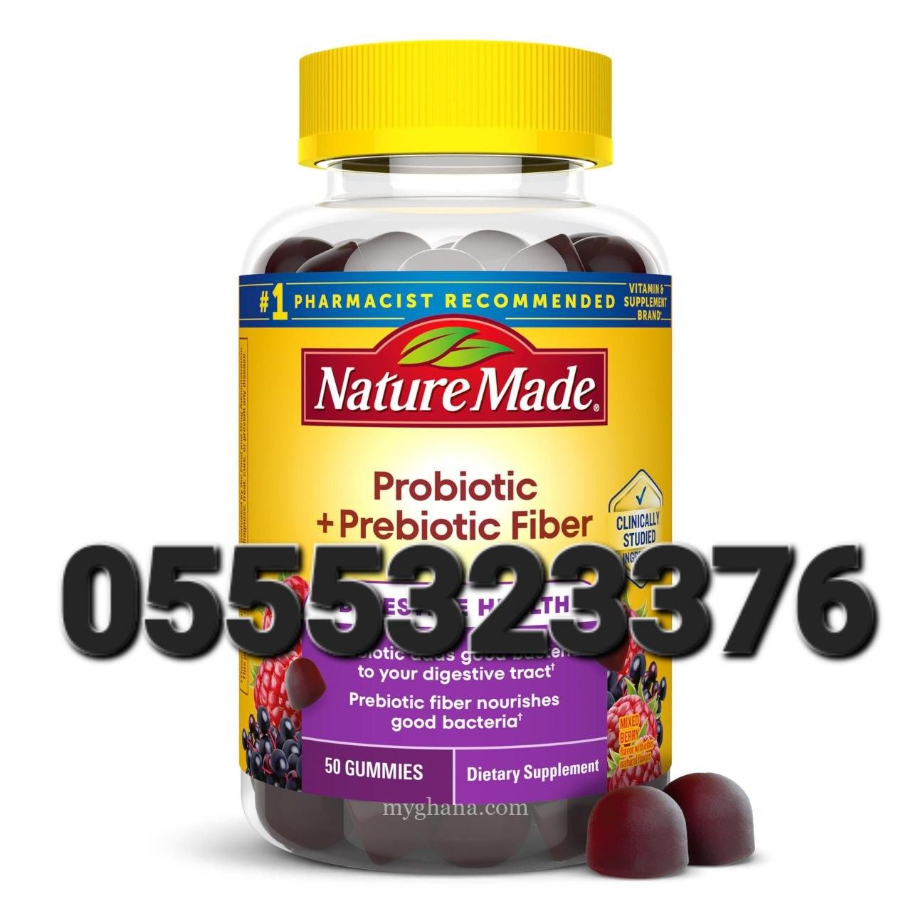 Nature Made Probiotic + Prebiotic Fiber Gummies In Ghana