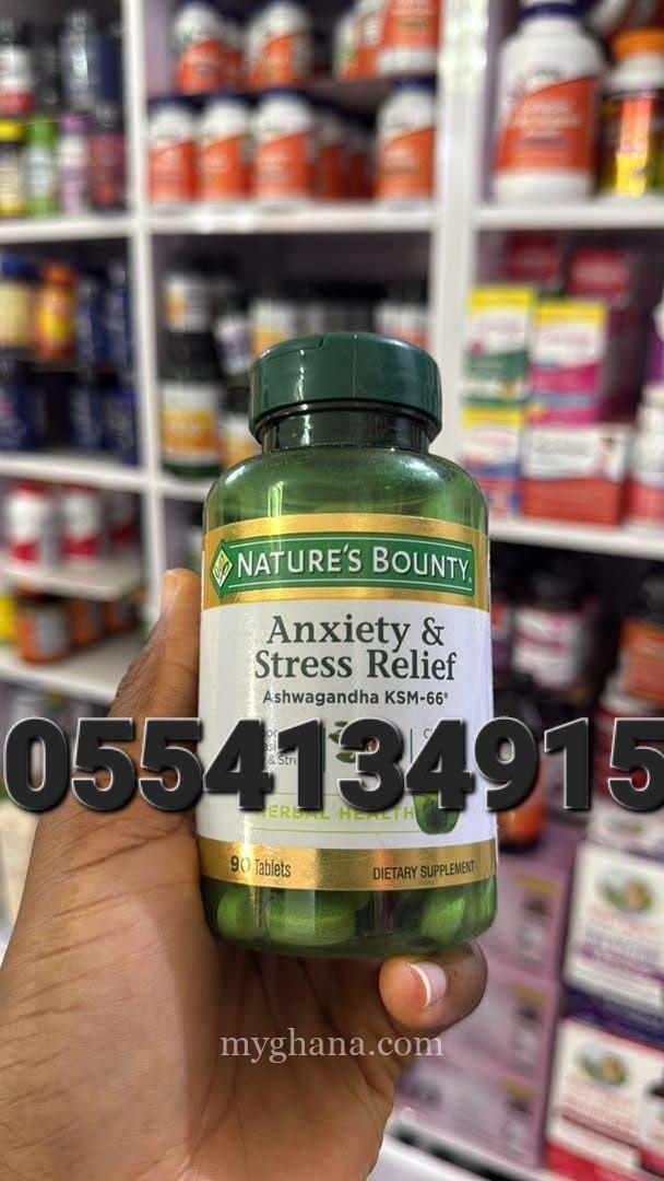 Nature’s Bounty Anxiety & Stress Relief Ashwagandha KSM-66 In Ghana