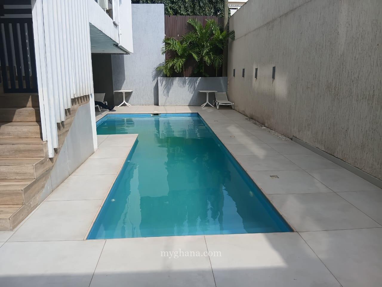 Furnished three bedroom apartment to let at Airport, Accra