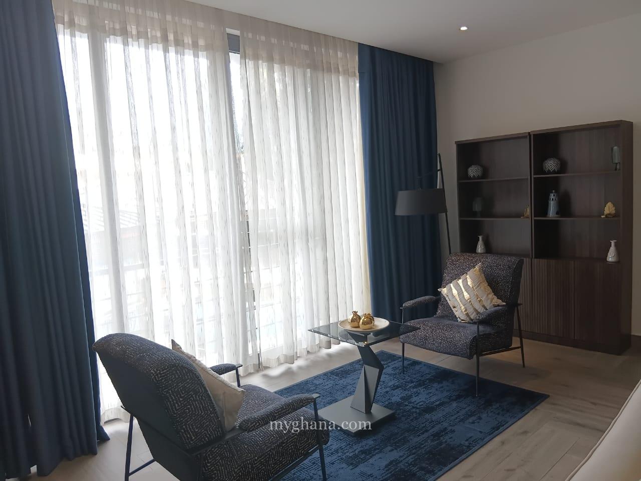 Furnished three bedroom apartment to let at Airport, Accra
