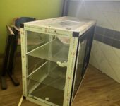 Glass show case for food