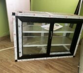 Glass show case for food