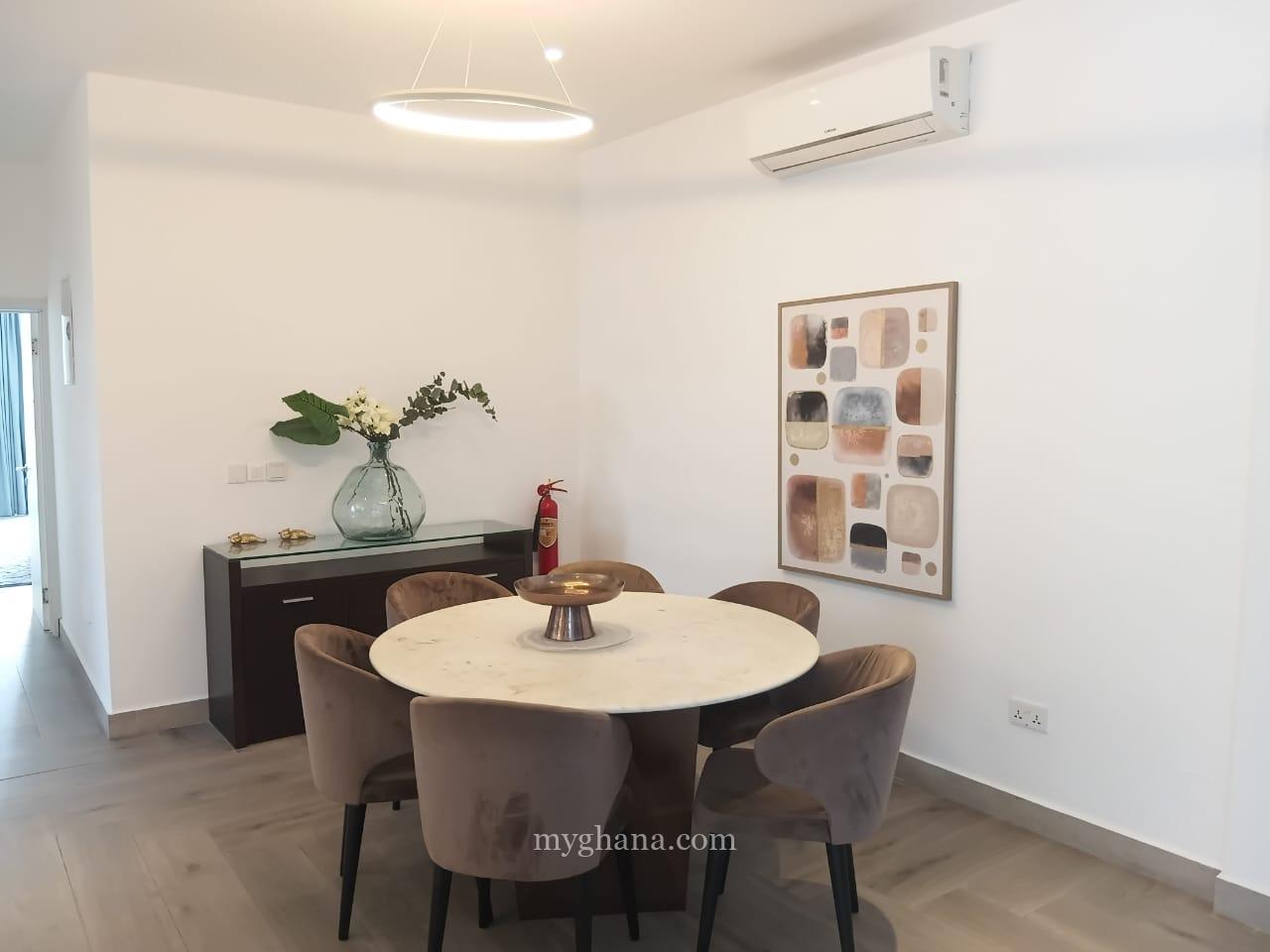 Furnished three bedroom apartment to let at Airport, Accra
