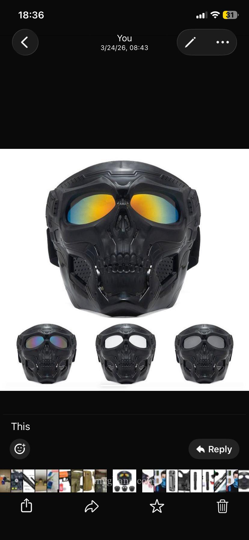 Protective Skull Face Mask