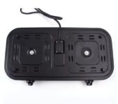 Electric Hot Plate – 2 Burner – Black