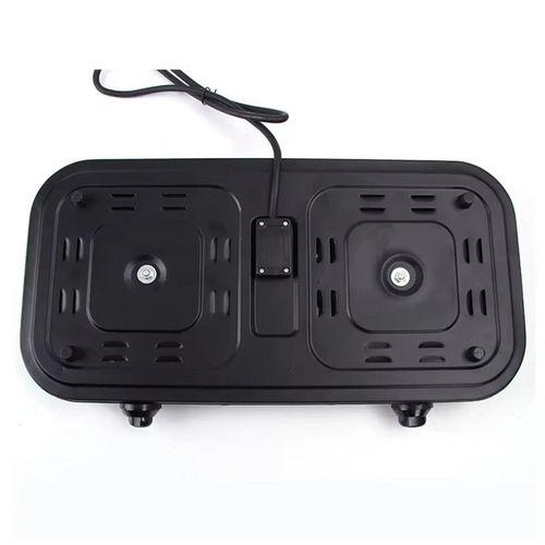 Electric Hot Plate – 2 Burner – Black