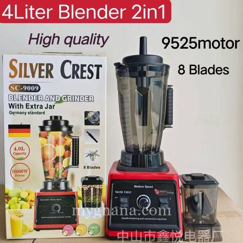 SILVER CREST Commercial High-Power Blender and Grinder Combo