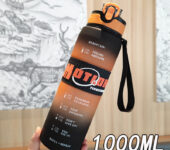New Gradient Frosted Water Bottle with One-Click Pop-Up