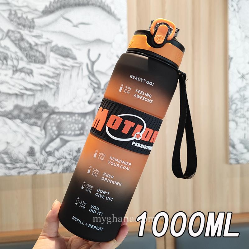 New Gradient Frosted Water Bottle with One-Click Pop-Up