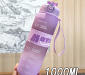 New Gradient Frosted Water Bottle with One-Click Pop-Up
